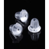 Support rond ondulé brossé pour boucles d'oreilles (2pcs)
