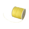Fil de jade/nylon tressé - jaune pâle