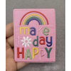 Ecusson patch rectangle "Make today happy"