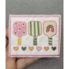 Ecusson patch rectangle "3 raquettes"