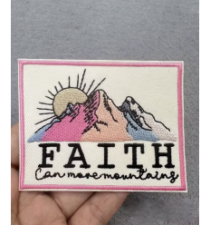 Ecusson patch rectangle "3 raquettes"