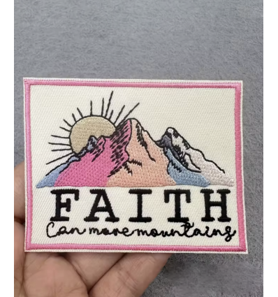 Ecusson patch rectangle "3 raquettes"