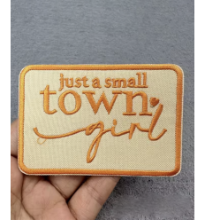 Ecusson patch rectangle "Just a small town girl"