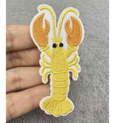 Ecusson homard jaune