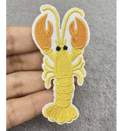Ecusson homard jaune