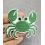 Ecusson crabe vert