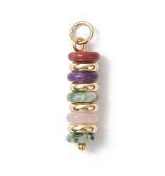 Pendentif perles heishi sur tige