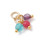 Trio de perles d'agates teintées