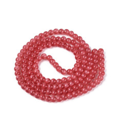 6mm - Chapelet perles en acrylique lisse