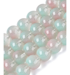 10mm - Chapelet perles en acrylique lisse