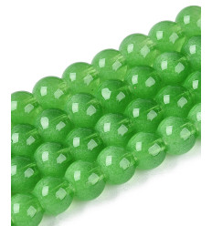 10mm - Chapelet perles en acrylique lisse