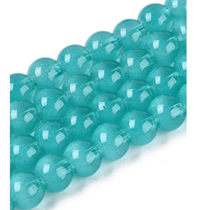 10mm - Chapelet perles en acrylique lisse