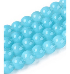 10mm - Chapelet perles en acrylique lisse