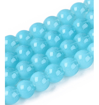 10mm - Chapelet perles en acrylique lisse
