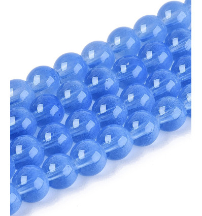 10mm - Chapelet perles en acrylique lisse