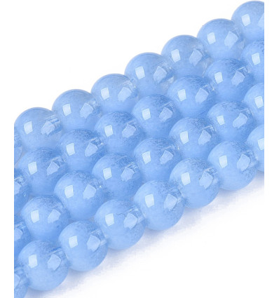 10mm - Chapelet perles en acrylique lisse