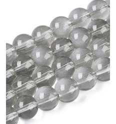 10mm - Chapelet perles en acrylique lisse