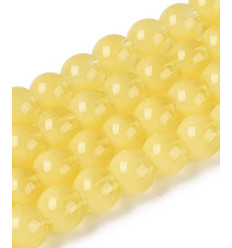 10mm - Chapelet perles en acrylique lisse