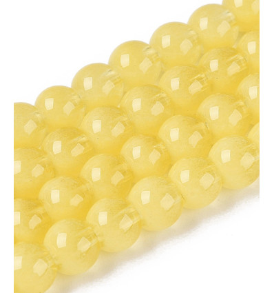 10mm - Chapelet perles en acrylique lisse