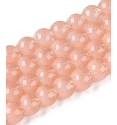 10mm - Chapelet perles en acrylique lisse