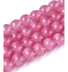 10mm - Chapelet perles en acrylique lisse