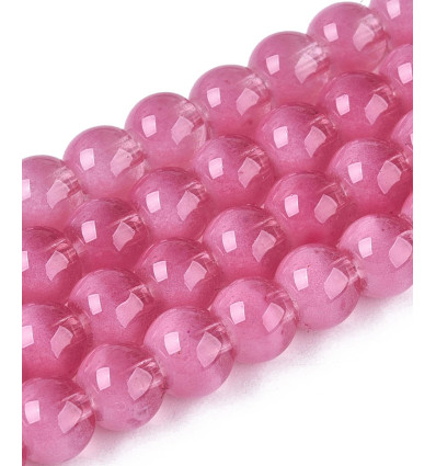 10mm - Chapelet perles en acrylique lisse