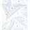 Voile de coton blanc brodé de fleurs dorées