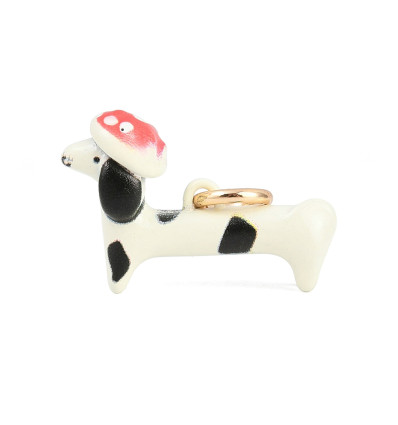 Pendentif chien émaillé
