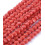 6x4mm - Chapelet perle en verre plate