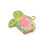 Pendentif tortue émaillée