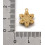 Pendentif fleur 5 pétales + zircon