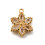 Pendentif fleur 5 pétales + zircon