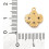 Pendentif trèfle 4 pétales + zircon