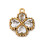 Pendentif trèfle 4 pétales + zircon