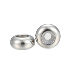 8mm - Perle stopper acier inox