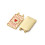 Pendentif plaque "coeur rouge"