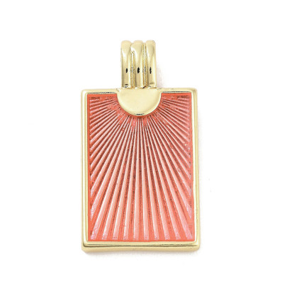 Pendentif plaque "corail"