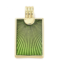 Pendentif plaque "corail"