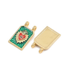 Pendentif plaque "coeur "