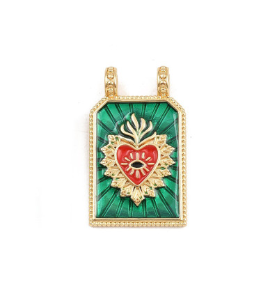 Pendentif plaque "coeur "