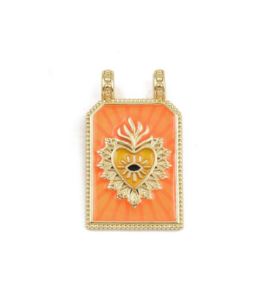 Pendentif plaque "coeur "