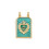 Pendentif plaque "coeur "