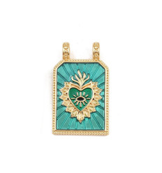 Pendentif plaque "coeur "