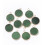 pendentif cercle en pierre serti