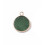 pendentif cercle en pierre serti