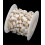 Chaine coeurs nacrés blancs (10cm)