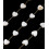 Chaine coeurs nacrés blancs (10cm)