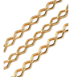 Chaine maillons plats losanges (10cm)