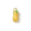 Pendentif oeil articulé + zircon vert