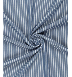 Lyocell rayée bleu jeans